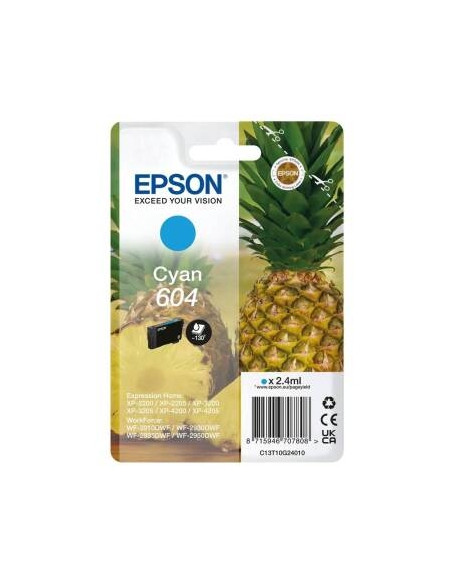 Tusz Oryginalny Epson 604 (C13T10G24010) Błękitny