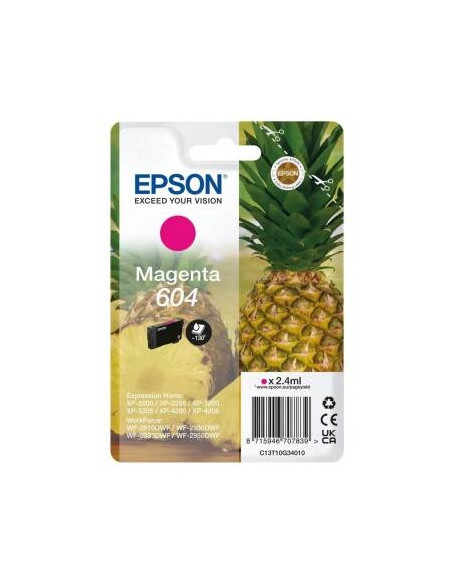 Tusz Oryginalny Epson 604 (C13T10G34010) Purpurowy