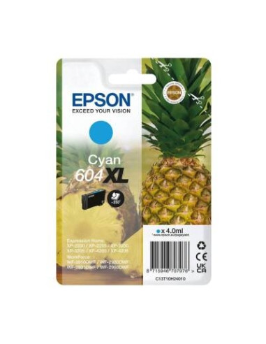 Tusz Oryginalny Epson 604 XL (C13T10H24010) Błękitny