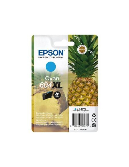 Tusz Oryginalny Epson 604 XL (C13T10H24010) Błękitny