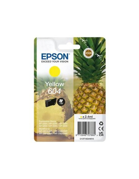 Tusz Oryginalny Epson 604 (C13T10G44010) żółty