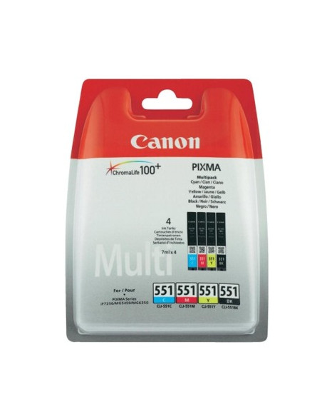 Tusz Oryginalny Canon CLI-551 CMYK (6509B008) CMYK