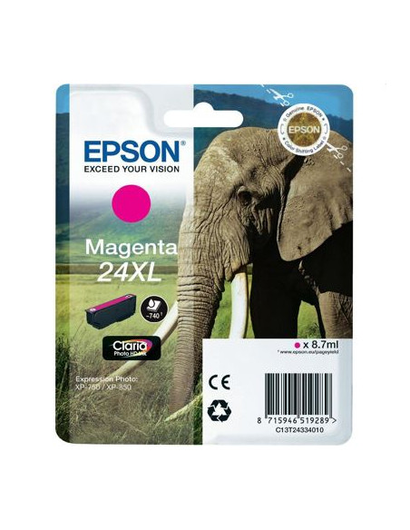 Tusz Oryginalny Epson T2433 (C13T24334010) Purpurowy