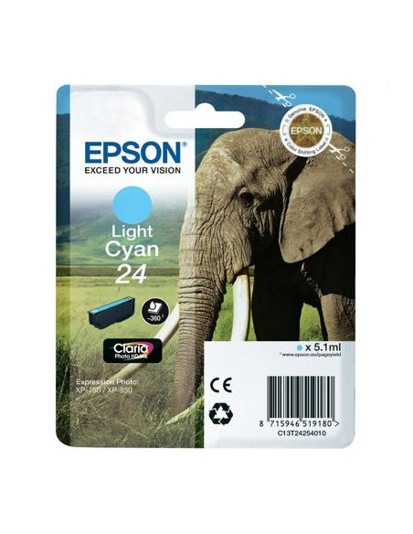 Tusz Oryginalny Epson T2425 (C13T24254010) Jasny błękitny