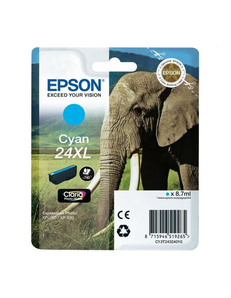 Tusz Oryginalny Epson T2432 (C13T24324010) Błękitny