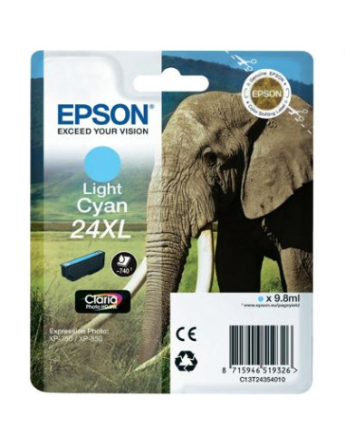 Tusz Oryginalny Epson T2435 (C13T24354010) Jasny błękitny