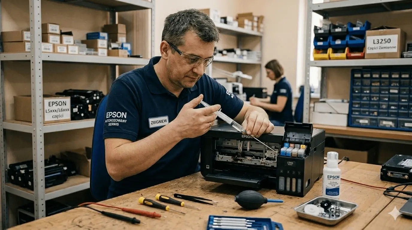 Naprawa drukarki dolewanej Epson L3150